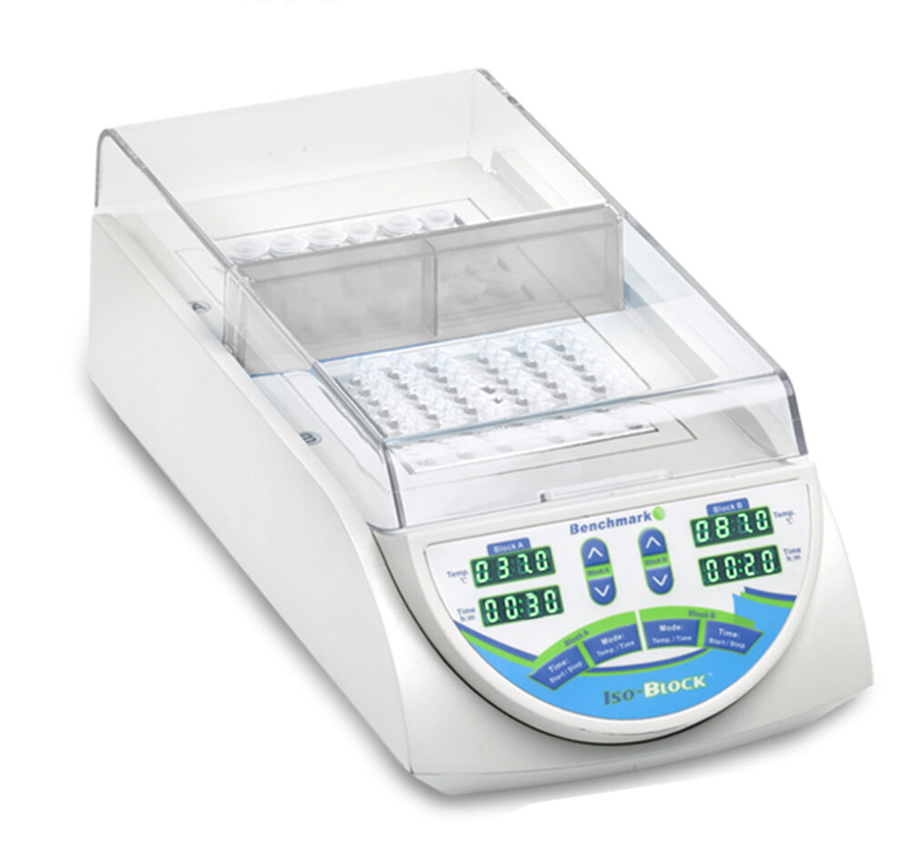 digital dry bath, with two independently controlled chambers, without blocks, 115V